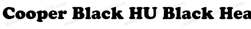 Cooper Black HU Black Headline字体转换